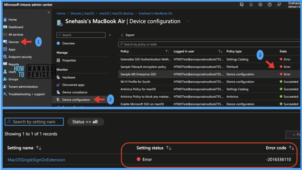 Best Way to Troubleshoot macOS Configuration Profiles and Policies in Intune Portal Fig. 8